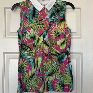 Tommy Bahama Tropical Flower Print Golf Top